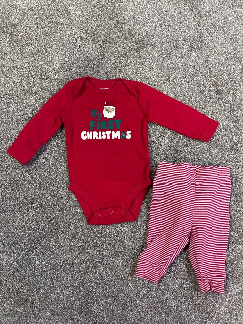 3/$25 Baby "My First Christmas" 2 Piece Outfit Set | Size 3 months